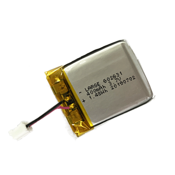 3.7V 400mAh 醫(yī)療設(shè)備聚合物鋰電池，鈷酸鋰材料